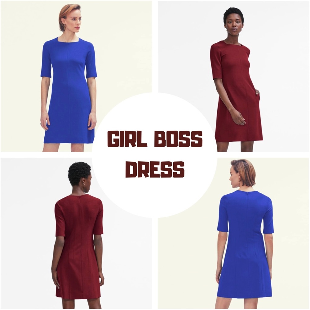 Work Staple MM.LaFleur Navy Emily Dress Size 8 NWT